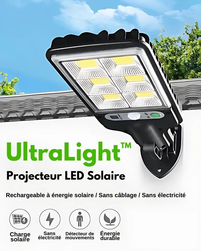 Projecteur LED Solaire - UltraLight™ R